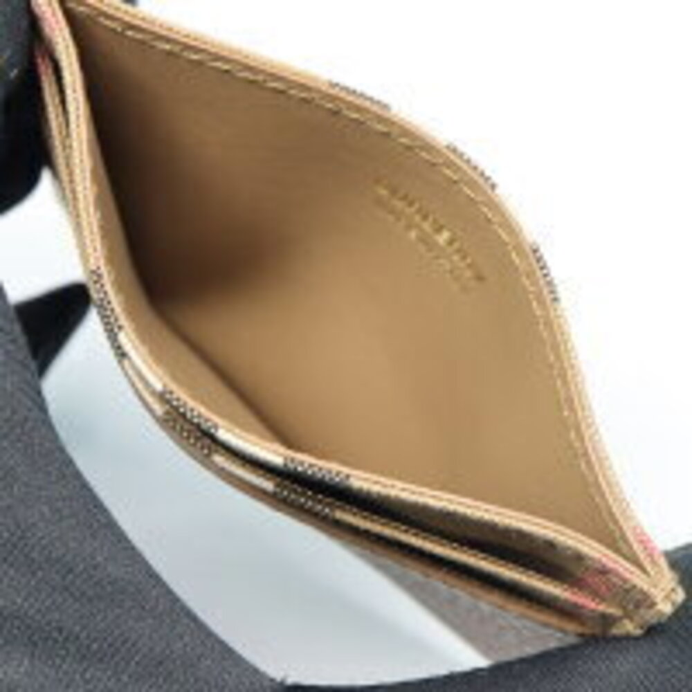 Burberry Brown Leather Sandon Wallet Grainy Card View 5